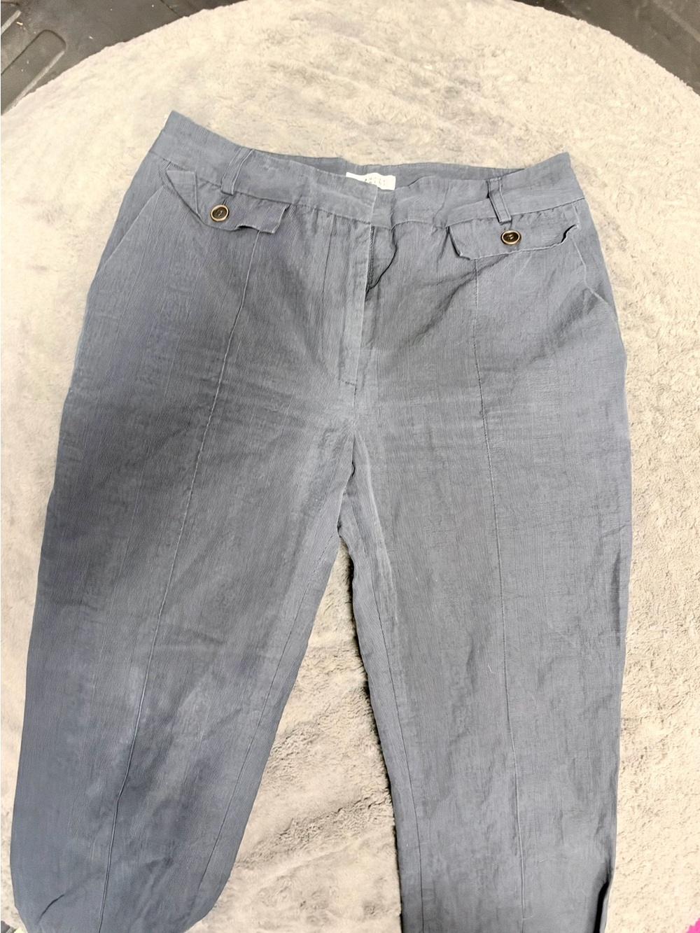 Women's Claudie Pierlot Linen-Cotton Blend Trousers size 2